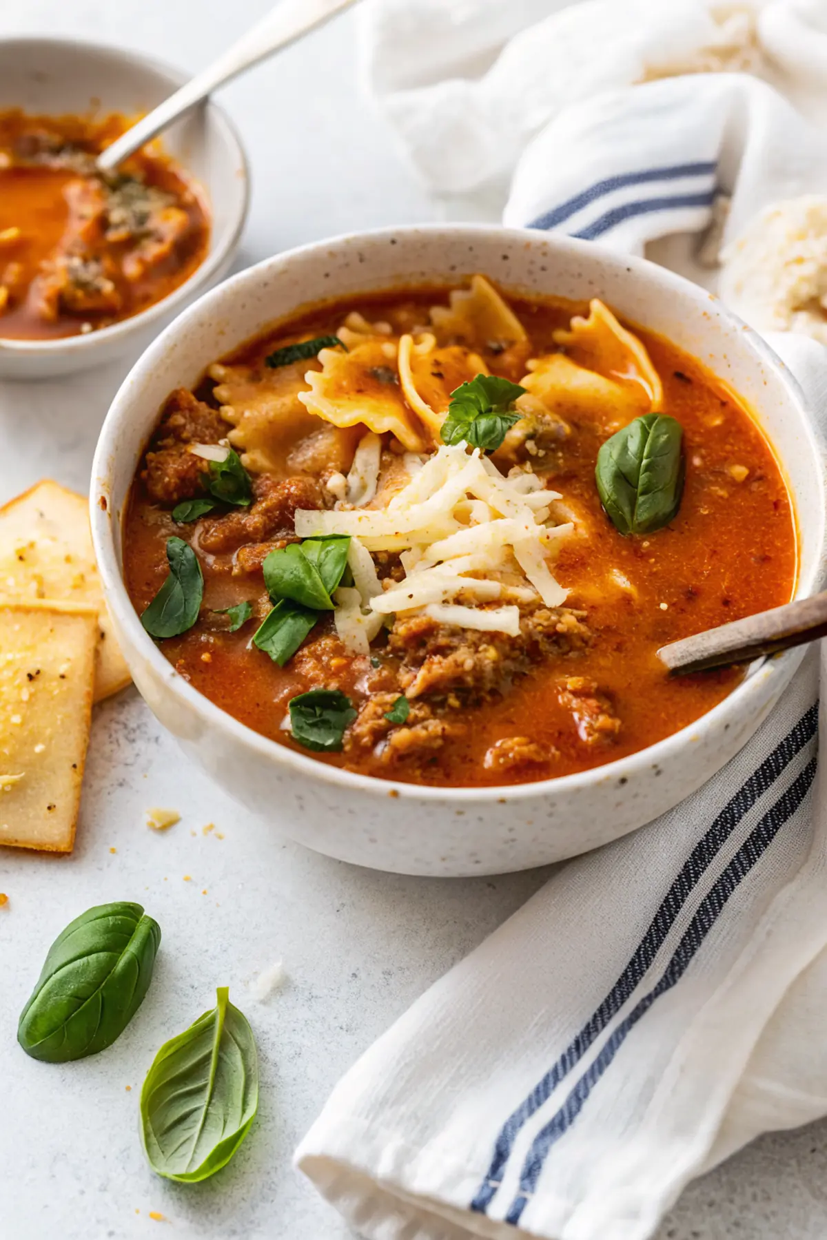 Hearty Italian Lasagna Soup