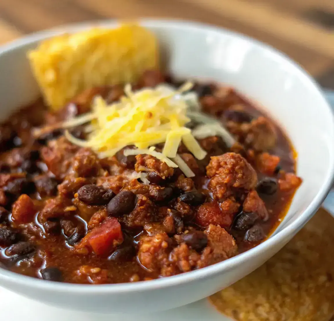 Hearty Turkey Black Bean Chili