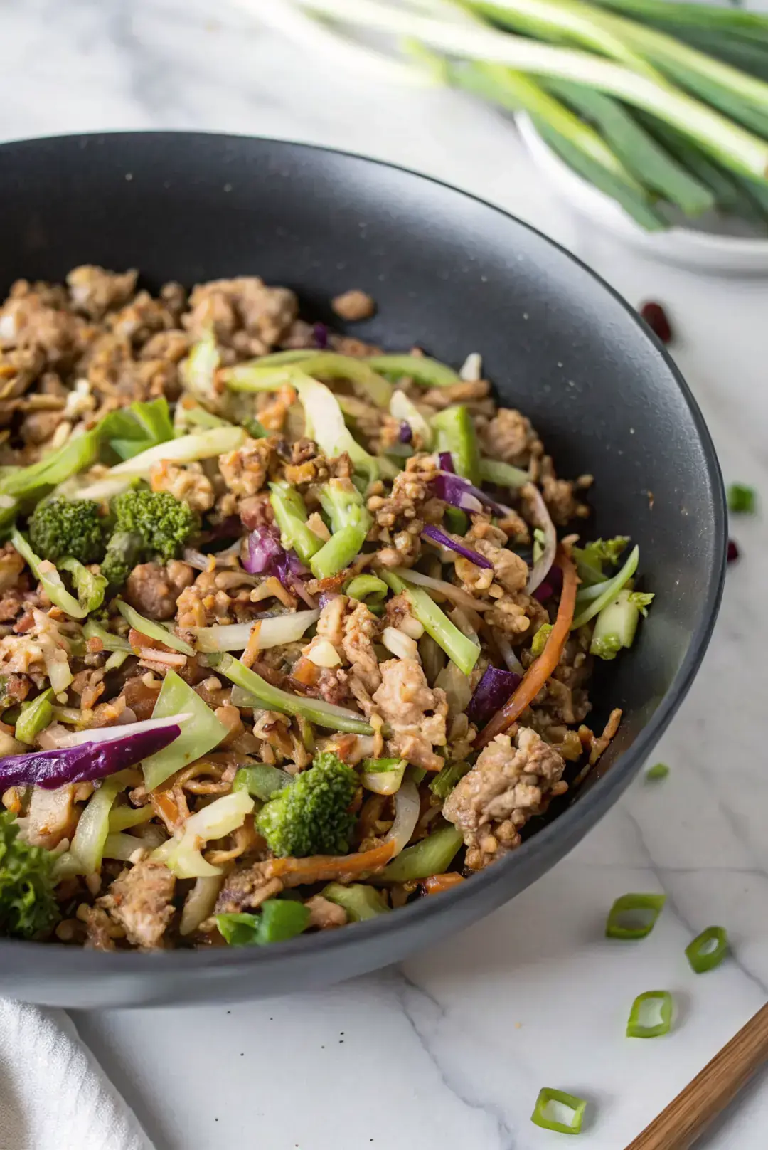 High Protein Egg Roll Bowl