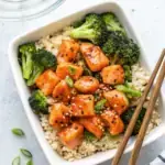 Honey Sriracha Chicken and Broccoli Bowls image1