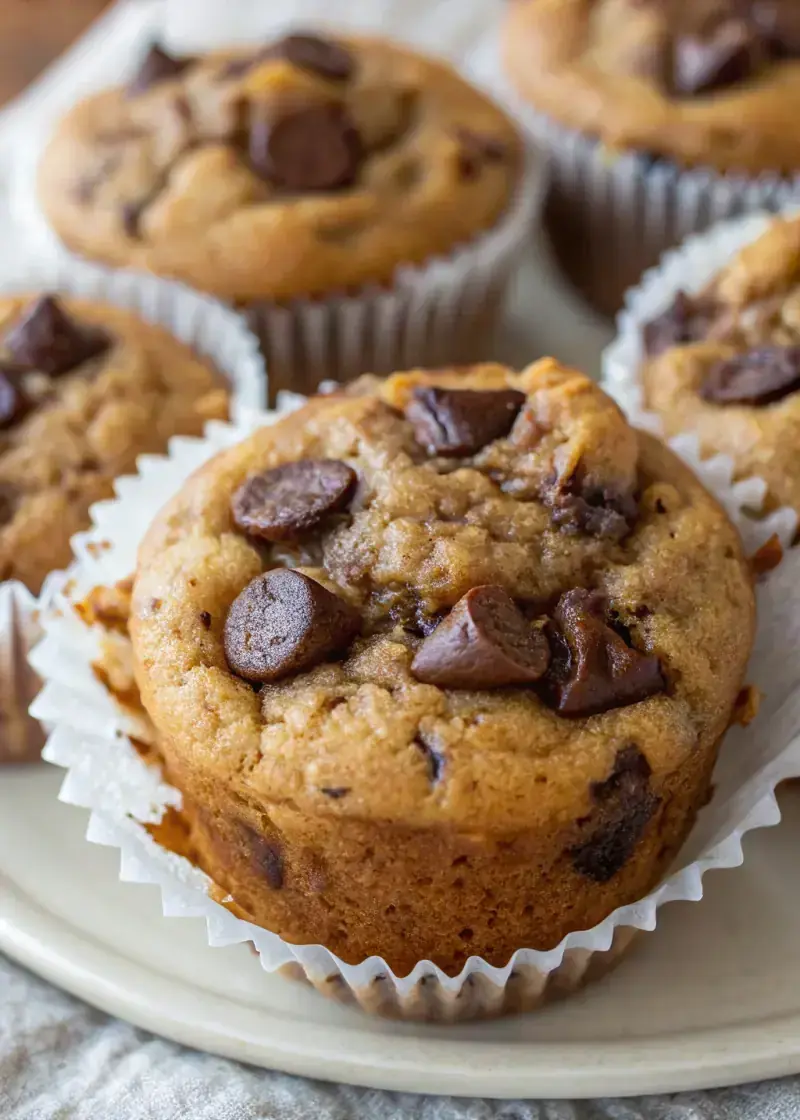 Peanut Butter Banana Protein Muffins