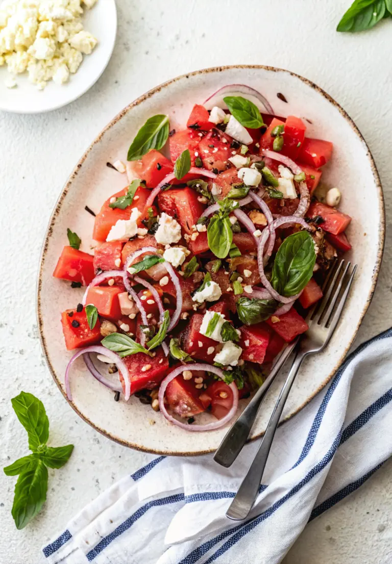 Refreshing Watermelon Feta Salad Delight image1