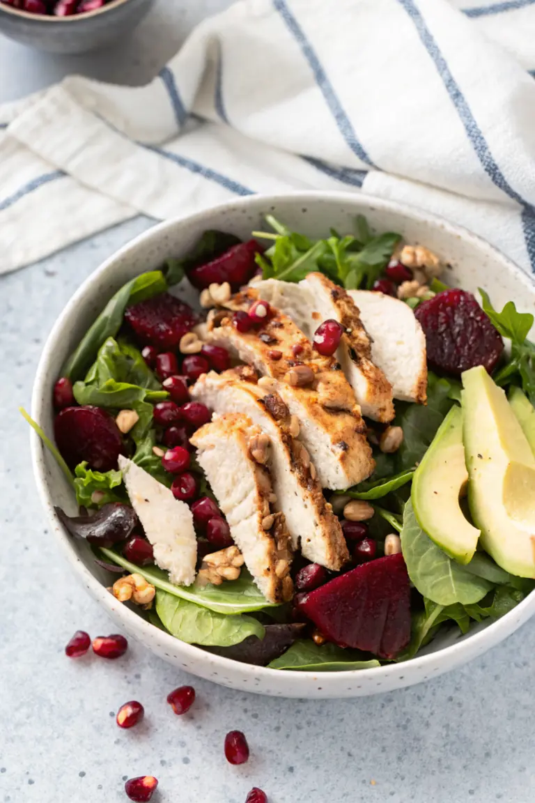 Roast Chicken Beet Walnut Salad image1