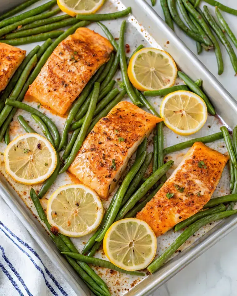 Simple Sheet Pan Salmon Dinner image1