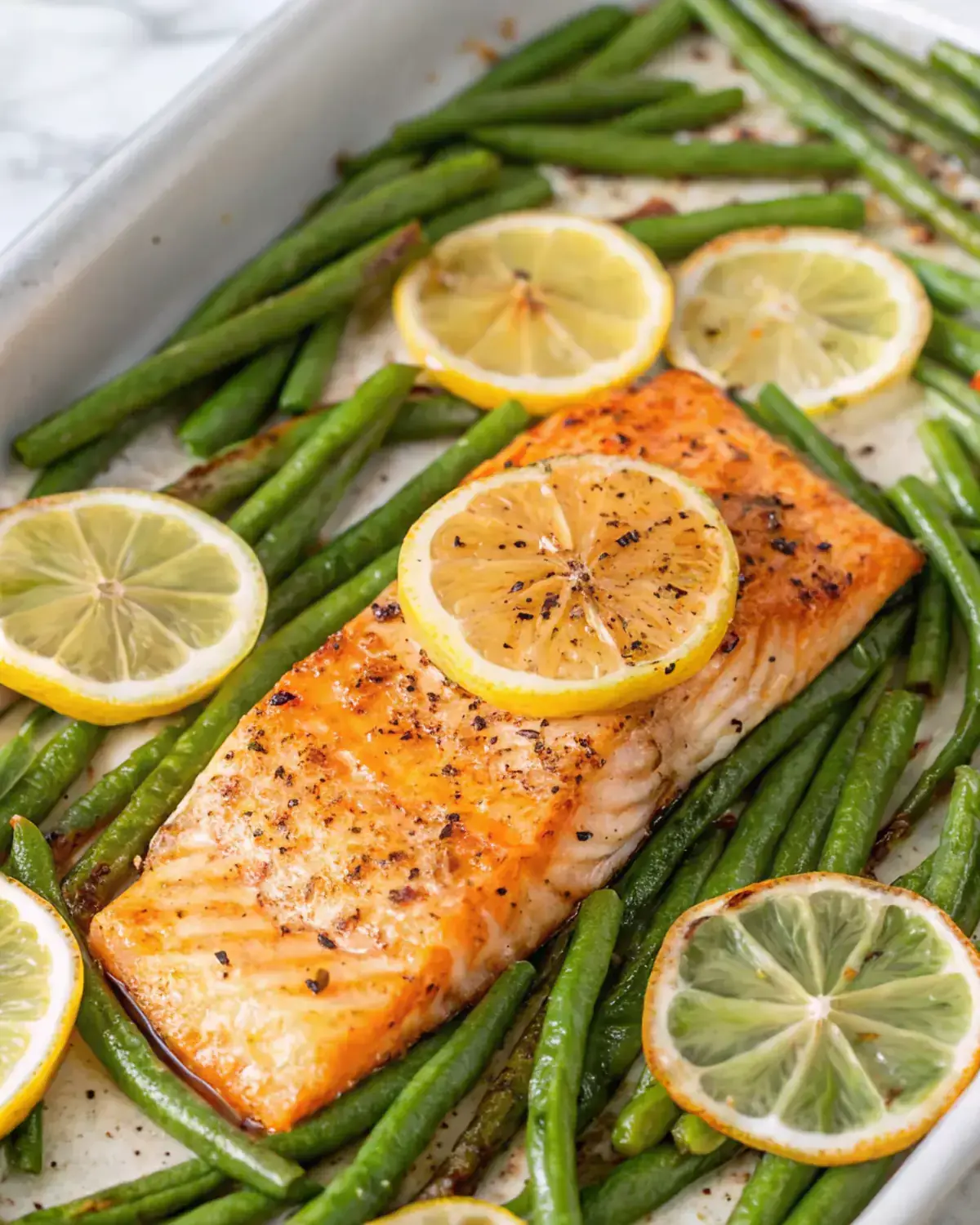 Simple Sheet Pan Salmon Dinner