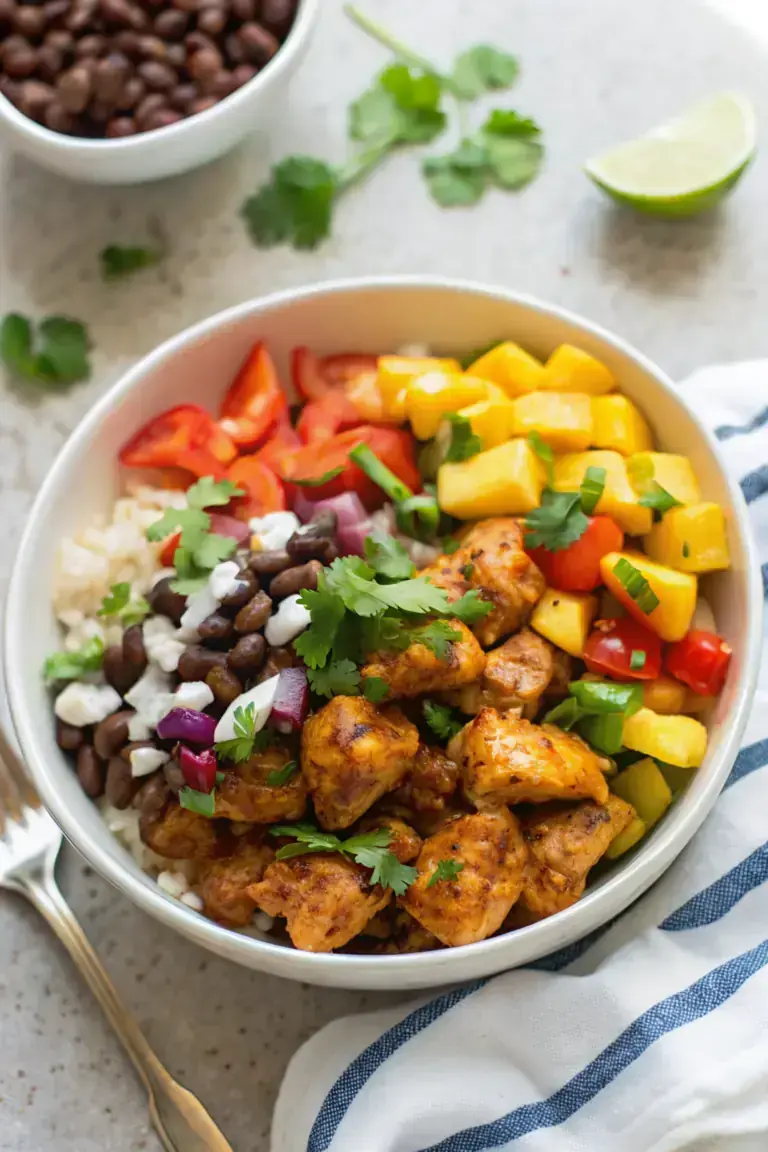 Spicy Mango Habanero Chicken Bowls image1