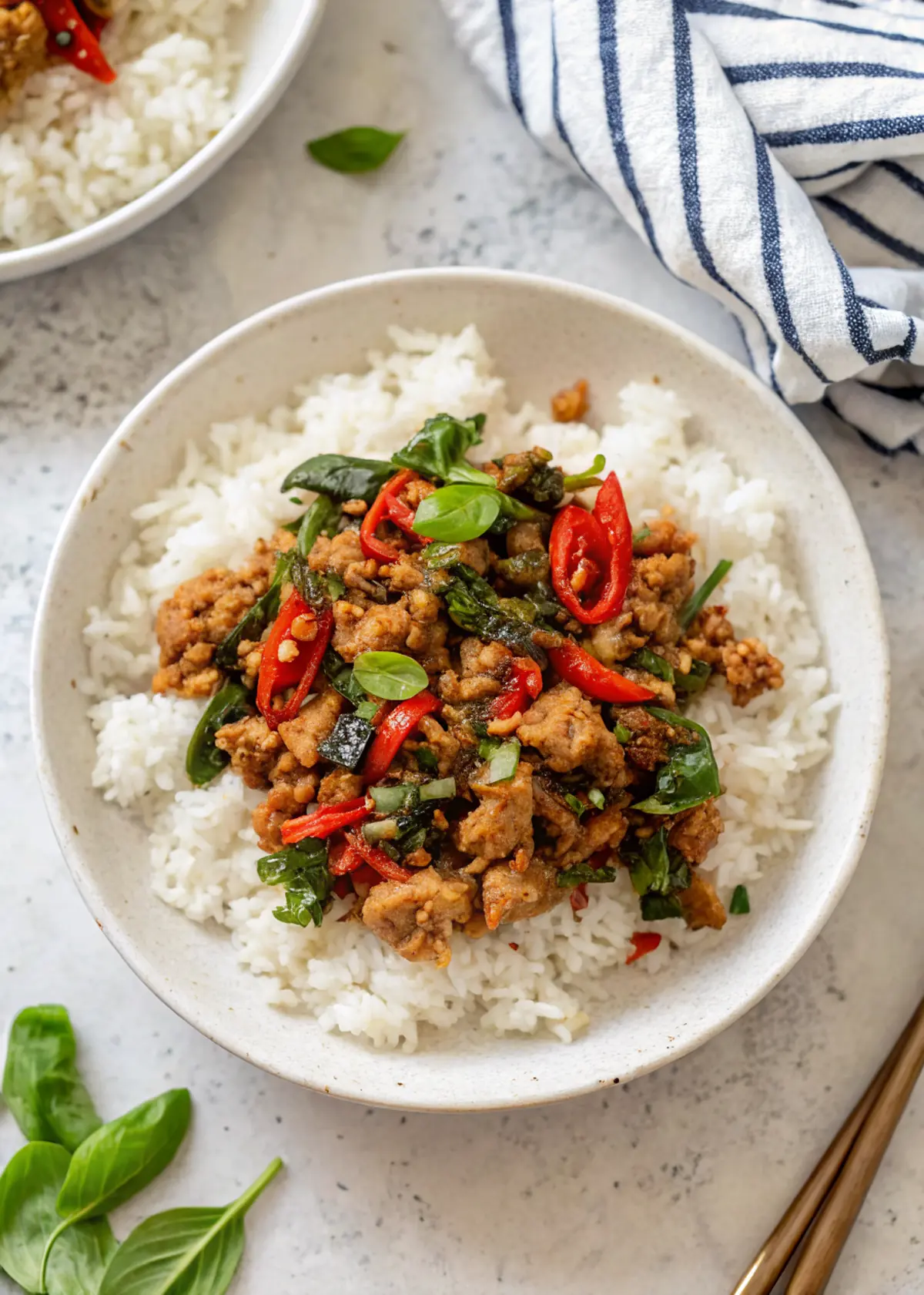 Spicy Thai Basil Chicken Recipe image1