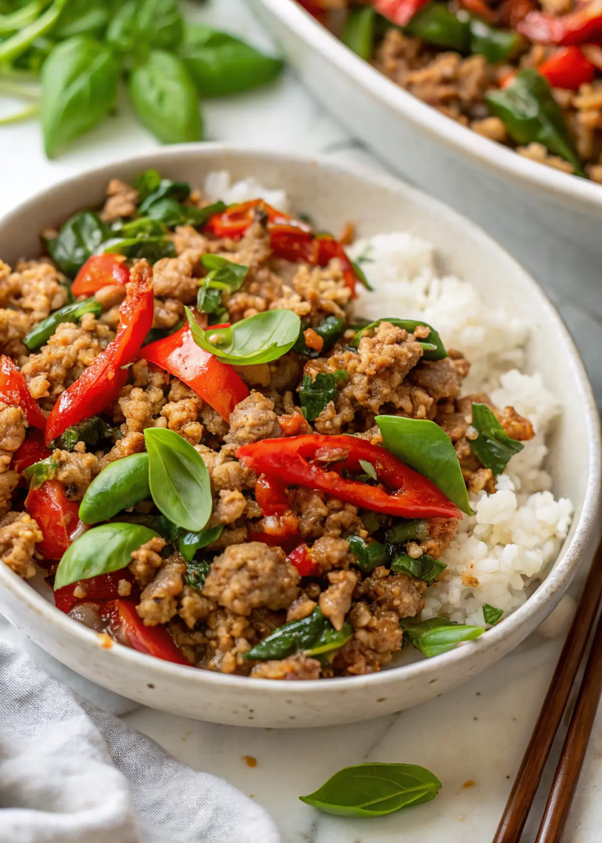 Spicy Thai Basil Chicken Recipe