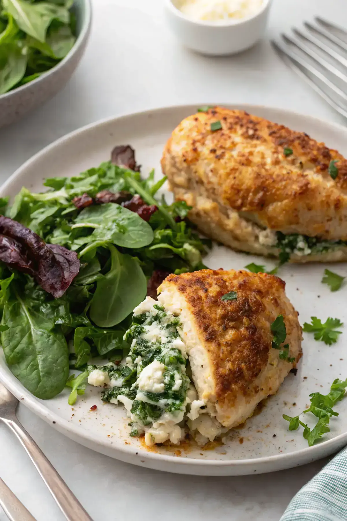 Spinach Feta Stuffed Chicken Breast