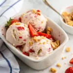 Strawberry Cheesecake Cottage Cheese Ice Cream image1