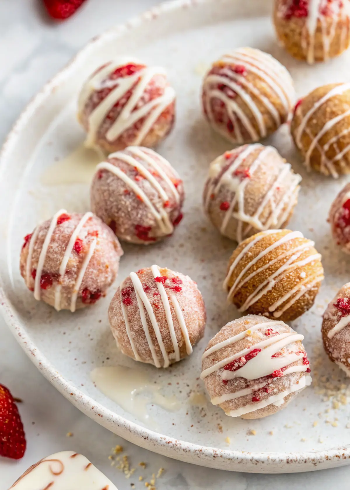 Strawberry Shortcake Protein Balls