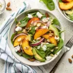 Summer Peach Spinach Salad image1