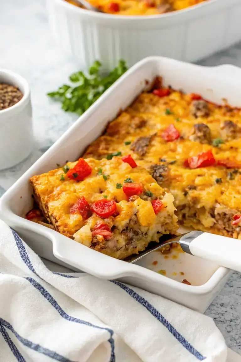 Turkey Sausage Hash Brown Casserole image1