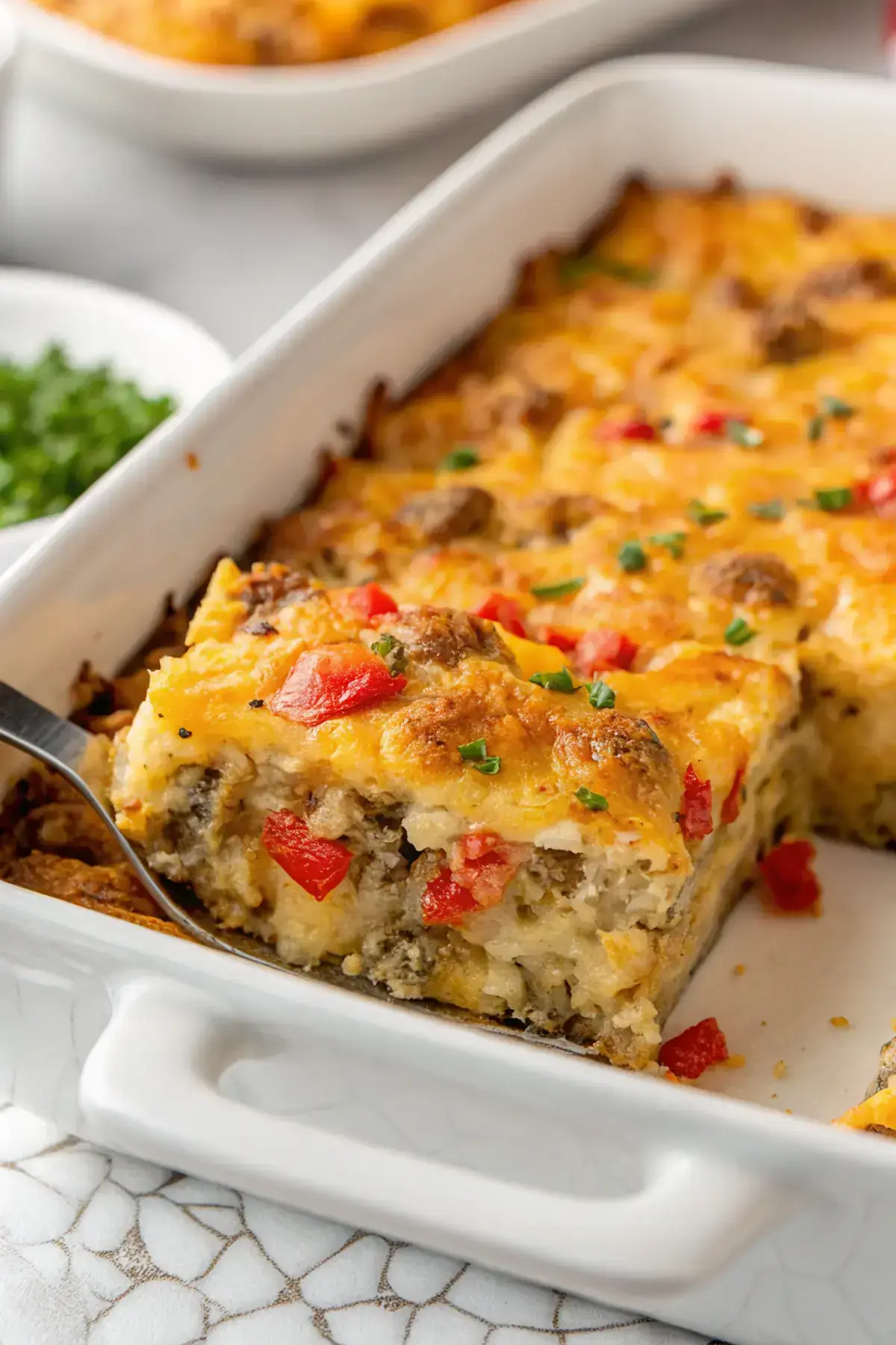 Turkey Sausage Hash Brown Casserole