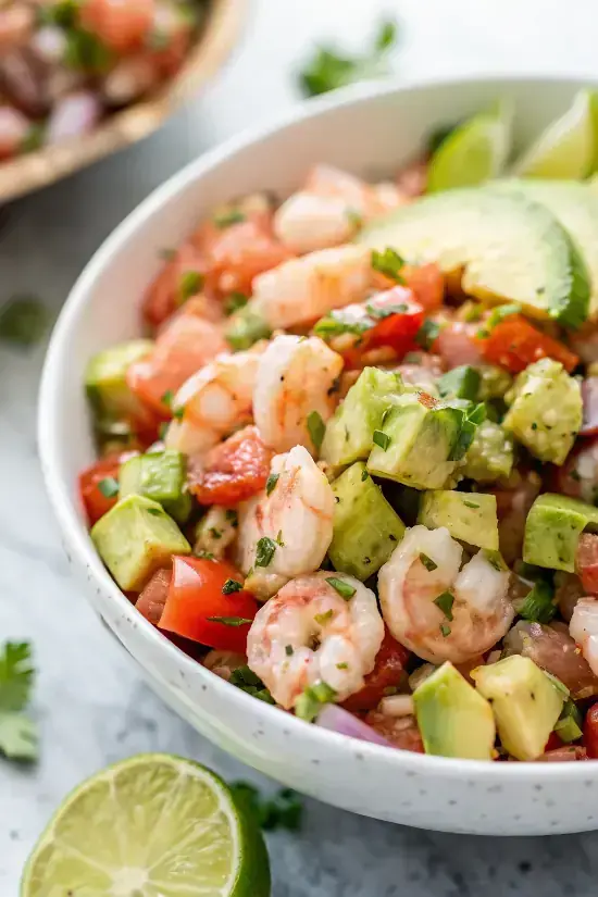Zesty Lime Shrimp Avocado Salad