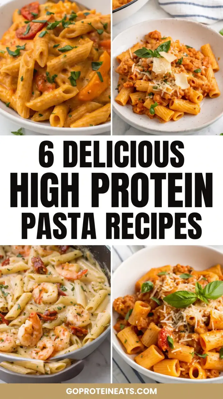 6 High Protein Pasta Recipes: Easy Weeknight Meals